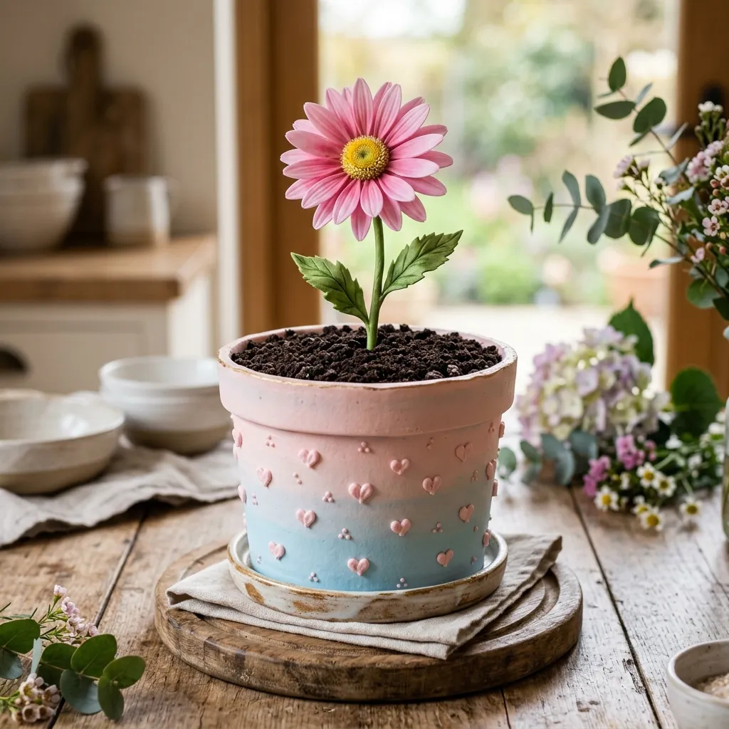 Pot Tanaman Daisy Aesthetic