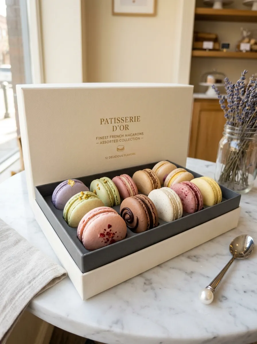 Signature French Macaron Box - 6 Pcs