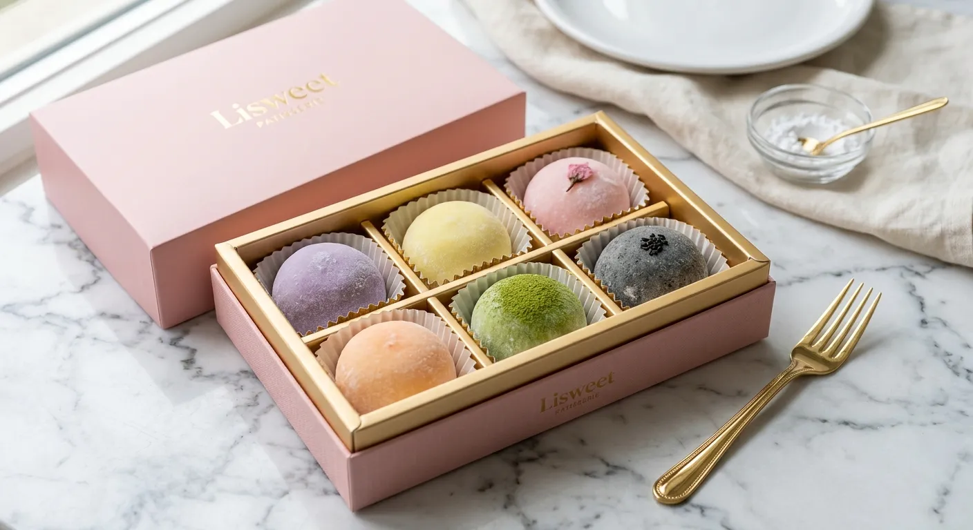 Aesthetic Pastel Mochi Box - 6 Pcs